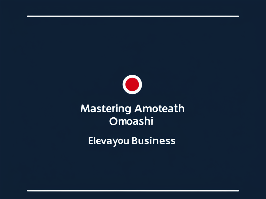 Featured image for blog post: Mastering Omotenashi: Elevate Your Business with Japanese...